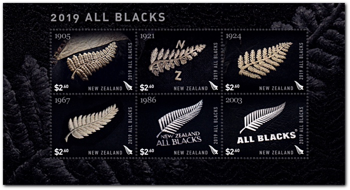 2019 All Blacks Silver Fern Emblem